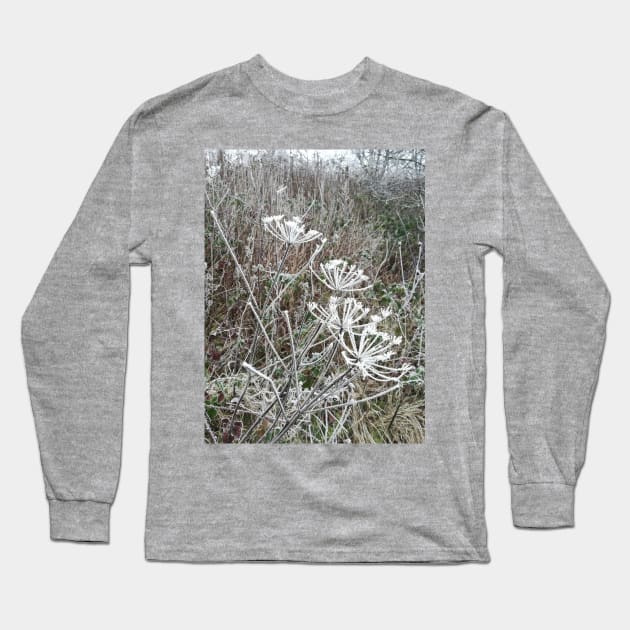 Frosted cow parsley Long Sleeve T-Shirt by esvb